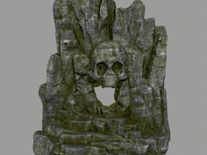 해골 동굴 3D 모델