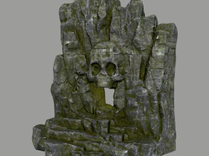 해골 동굴 3D 모델