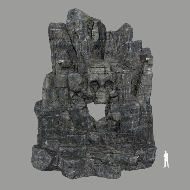 skull cave 3D Model .c4d .max .obj .3ds .fbx .stl .blend 