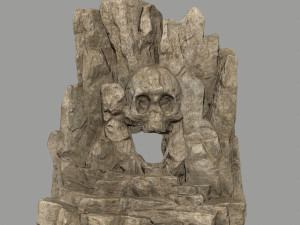 skull cave Modelo 3D