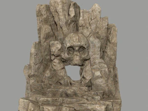skull cave 3D Model