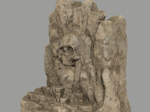 skull cave Modelo 3D