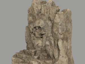 skull cave 3D Model