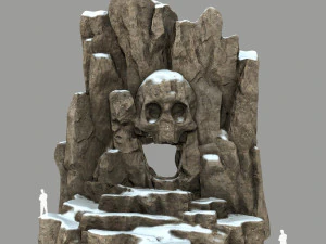 해골 동굴 3D 모델