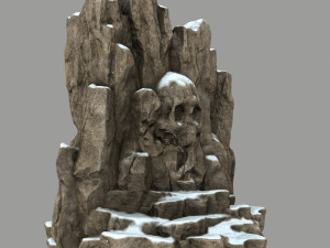 skull cave Modèle 3D