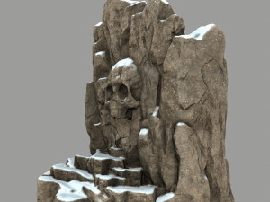 skull cave Modèle 3D