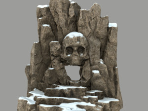 skull cave Modèle 3D