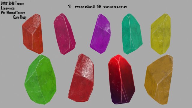 crystal set 3 3D 模型 .c4d .max .obj .3ds .fbx .stl .blend