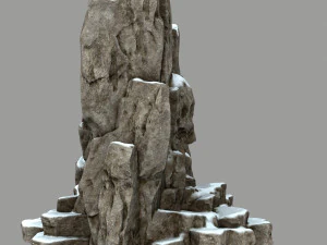 snow skull cave 3D Model