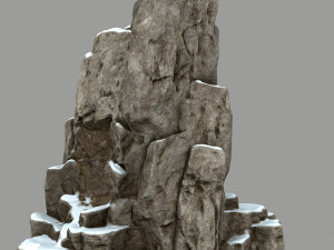 snow skull cave 3D 모델