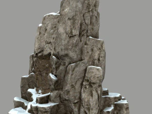 snow skull cave 3D Model