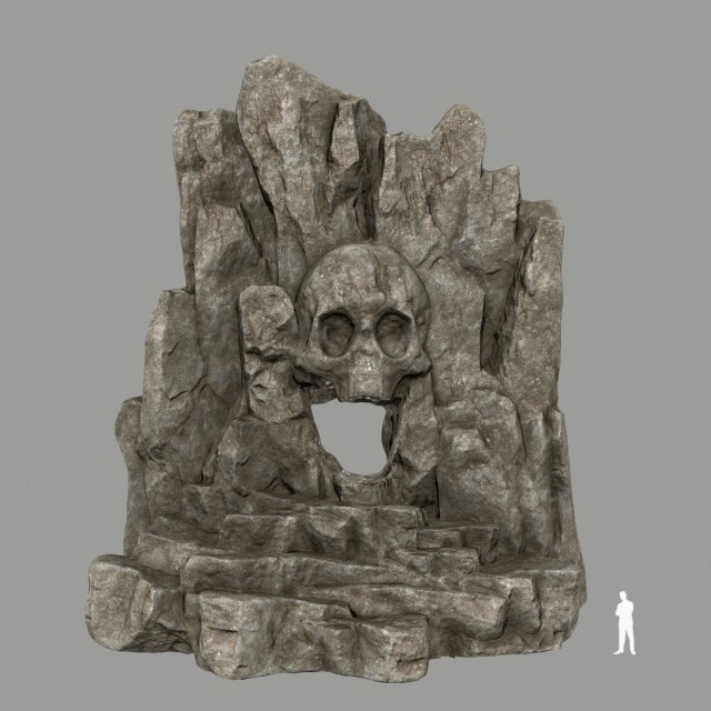 skullcave 3D Model .c4d .max .obj .3ds .fbx .stl .blend