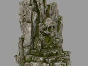 grotta del teschio Modello 3D