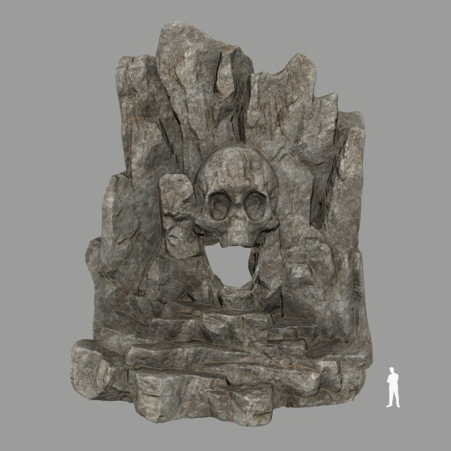 skullcave Model 3D .c4d .max .obj .3ds .fbx .stl .blend