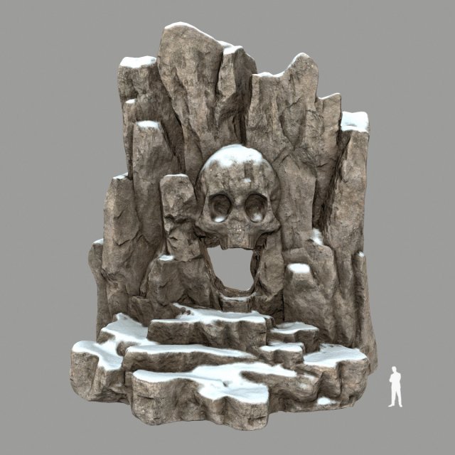 skullcave 3D Model .c4d .max .obj .3ds .fbx .stl .blend 