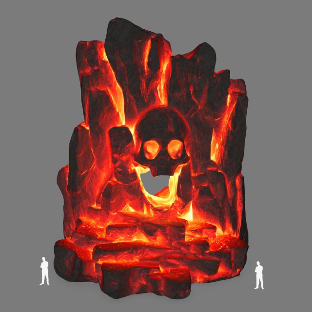 skullcave 3D Model .c4d .max .obj .3ds .fbx .stl .blend 