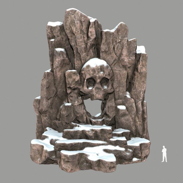 skullcave 3D 모델 .c4d .max .obj .3ds .fbx .stl .blend 