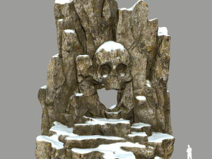 頭蓋骨の洞窟 3Dモデル