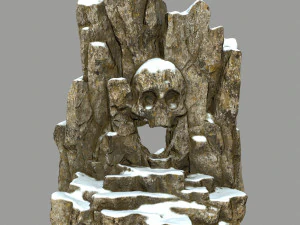 頭蓋骨の洞窟 3Dモデル