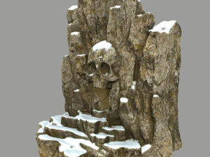 頭蓋骨の洞窟 3Dモデル