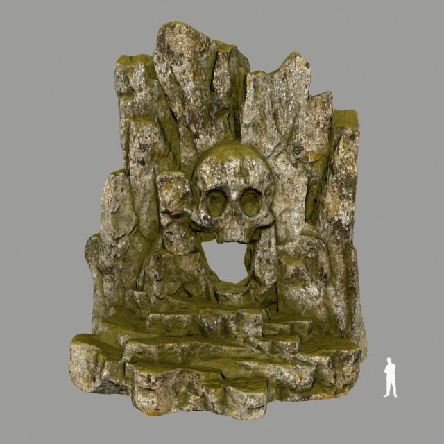 skullcave Model 3D .c4d .max .obj .3ds .fbx .stl .blend