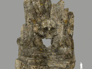 頭蓋骨の洞窟 3Dモデル