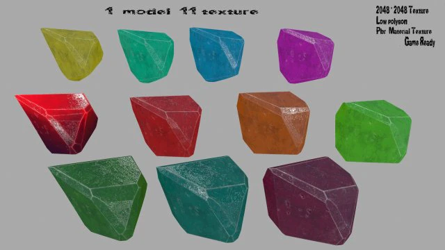 crystal5 3D Model .c4d .max .obj .3ds .fbx .stl .blend 