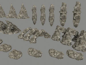 rock set 3D Model