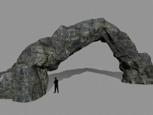 cliff rock Model 3D