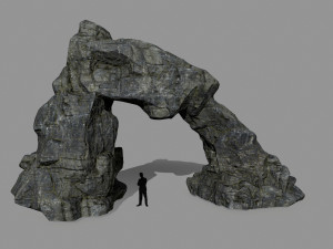 cliff rock Model 3D