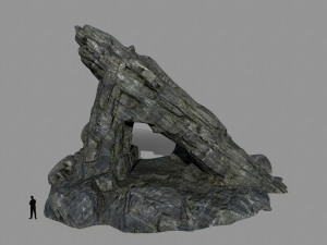 cliff rock Model 3D