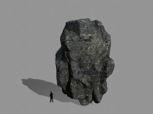 cliff rock Model 3D