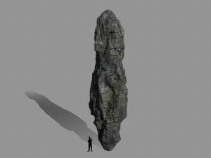 cliff rock Model 3D