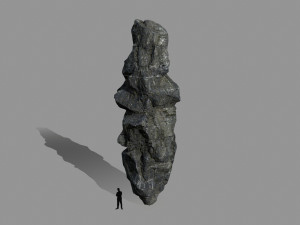 cliff rock Model 3D
