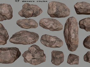 desert rocks Modelo 3D