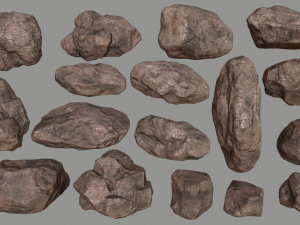 desert rocks Modello 3D