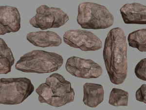 desert rocks 3D Model