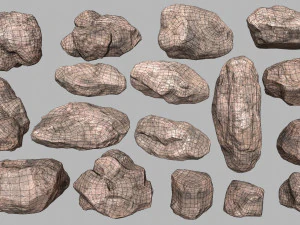 desert rocks 3D Model