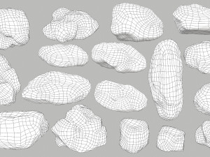 desert rocks Modello 3D