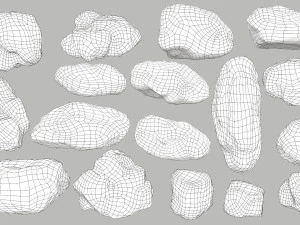 desert rocks 3D Model