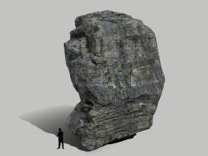 cliff rock set Model 3D