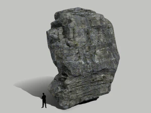 cliff rock set 3D Model