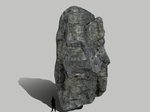 cliff rock set Model 3D