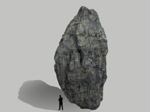 cliff rock set Model 3D