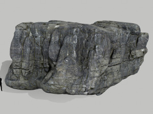 cliff rock set Model 3D