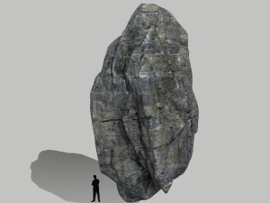 cliff rock set Model 3D