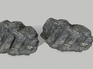 cliff rock set Model 3D