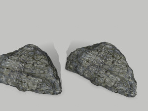 cliff rock set Model 3D