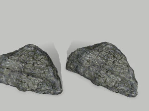cliff rock set 3D Model