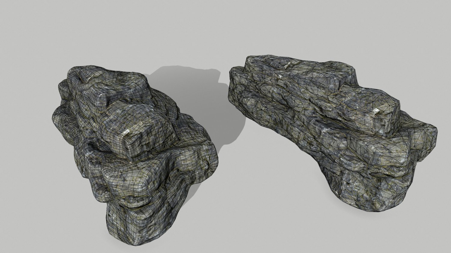 Rock set. Скалы 3d модель.